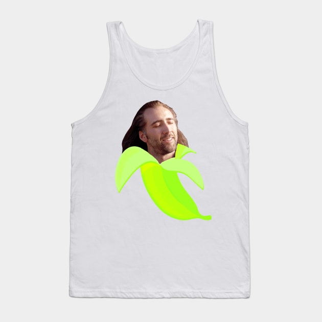 Nicolas cage in a banana Tank Top by YaiVargas